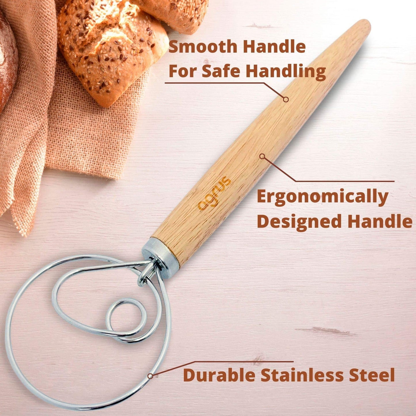 Danish Bread Dough Mixing Whisk - Weird but WAY Cool