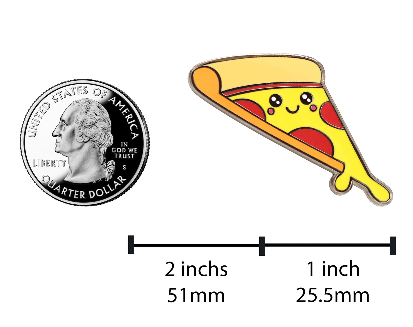 Sweet Pizza Pin for your Best Girl (or Boy!)