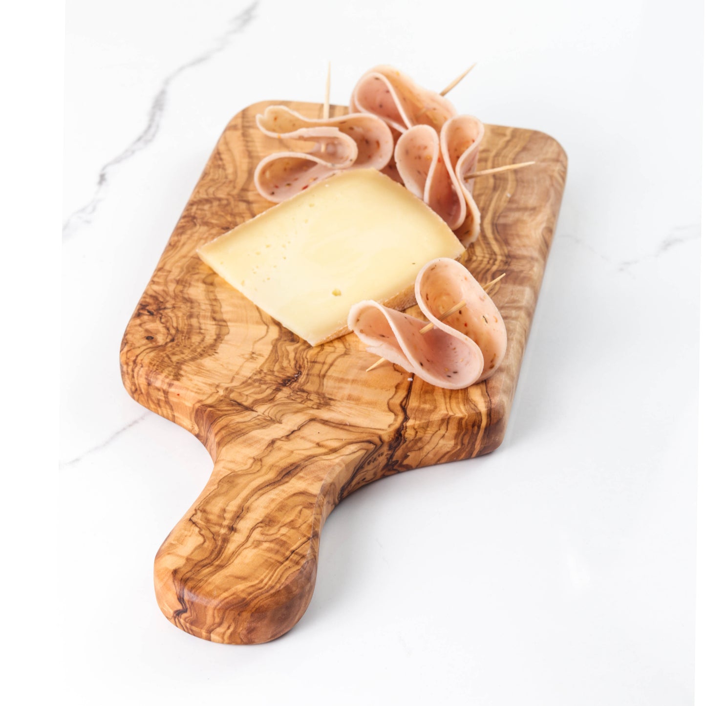 Handmade Olive Wood Rectangular Cuttin' Board