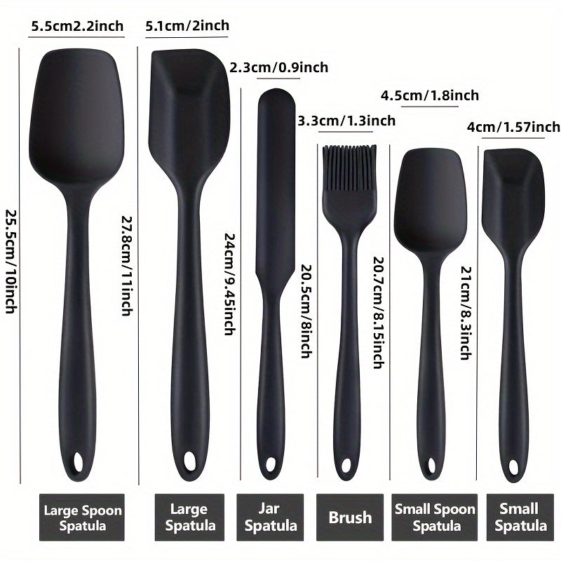 6 Piece HOT HOT Heat Resistant Silicone Spatula (or spanking) Set
