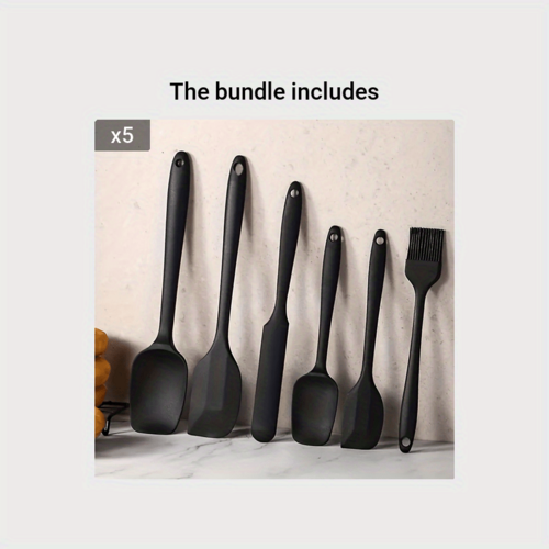6 Piece HOT HOT Heat Resistant Silicone Spatula (or spanking) Set
