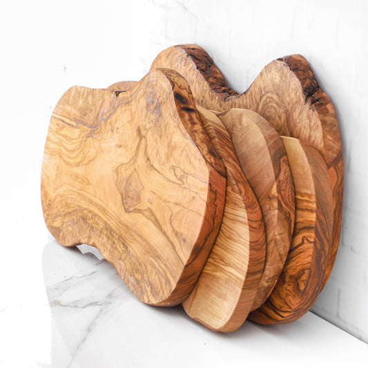 Handmade Olive Wood Cutting Board with BIG NATURAL Edges